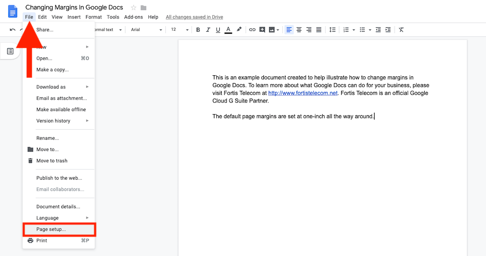 How To Change Margins In Google Docs | Fortis | G Suite Tutorials