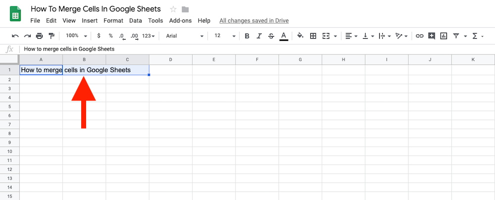 Select The Cells You Want To Merge