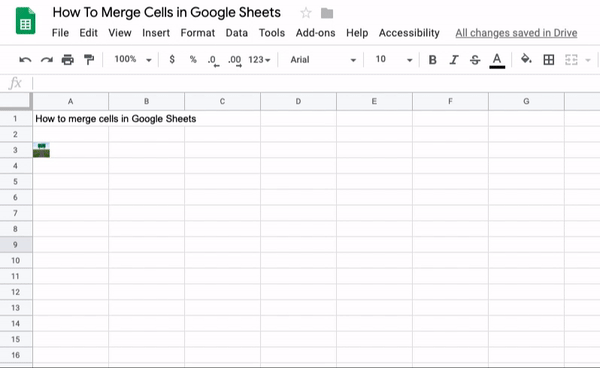 Merge Cells to Grow Image