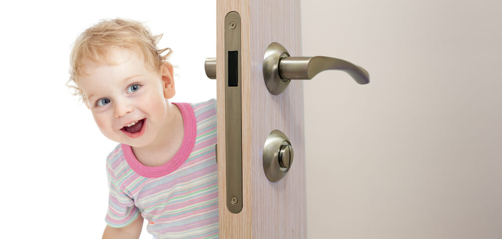 Child Entering Home Office