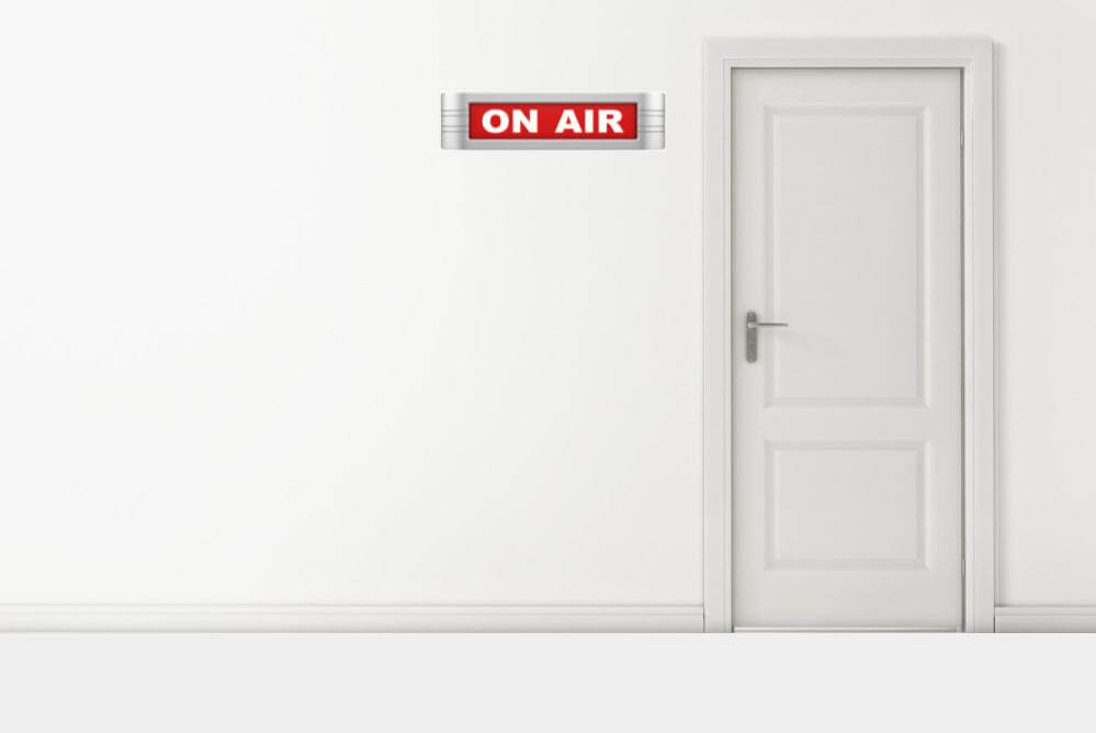 Home Office Door Closed: On Air Sign