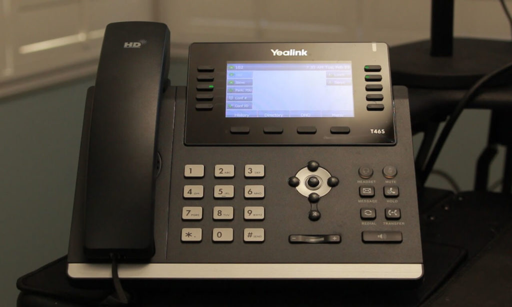 Yealink Phone in Home Office